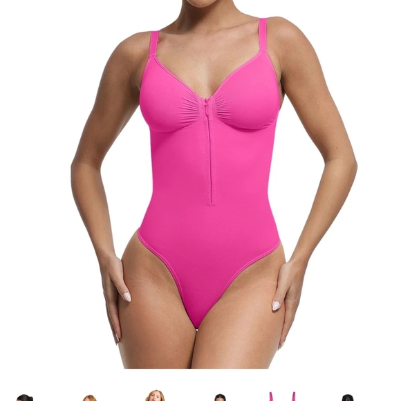 Elegant Pink Bodysuit for Women - Picture 2 of 2